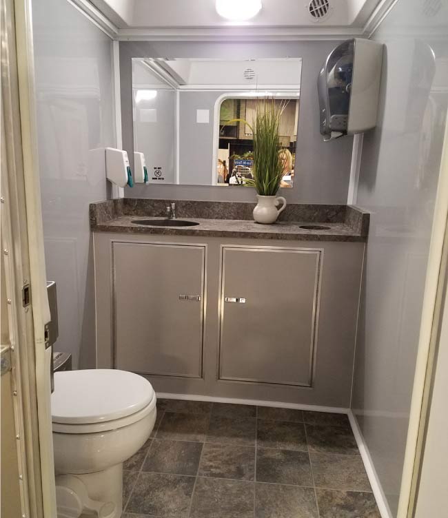 interior of vip restroom rental in visalia ca<br />
