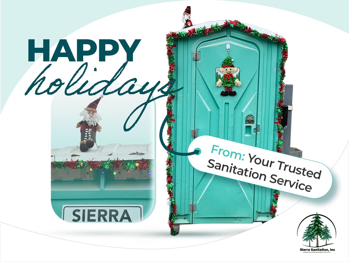 happy holidays from your trusted sanitation service