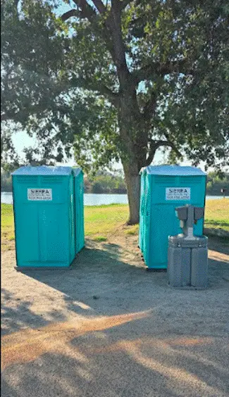 Portable Restroom and Handwash Rental – Bravo Lake, Woodlake, CA