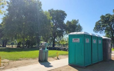 Porta Potty and Handwash Rental Plaza Park, Visalia