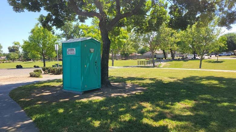 porta potty rental in Cutler Park, Visalia, CA